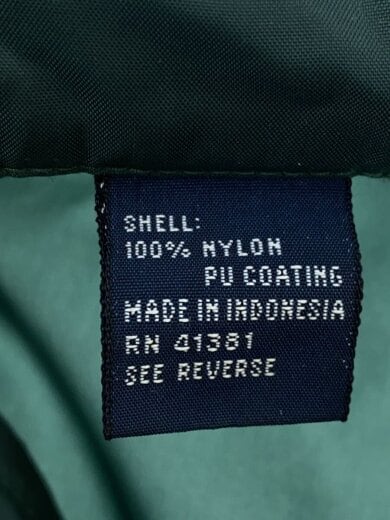 画像：POLO RALPH LAURENハーフジップナイロンジャケット/--/ナイロン/GRN4