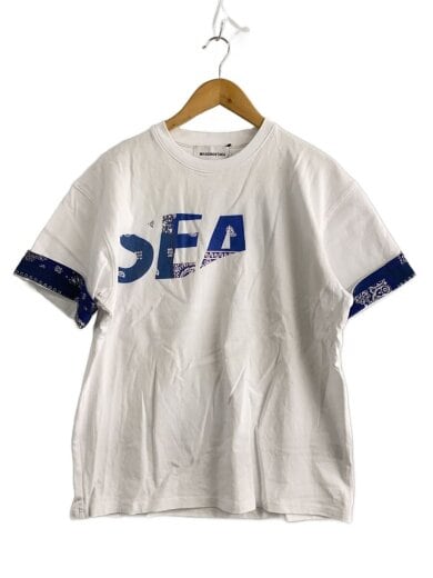商品画像：Tシャツ/M/コットン/WHT/ペーズリー/WDS-C-MYGH-24-Q3-08 1
