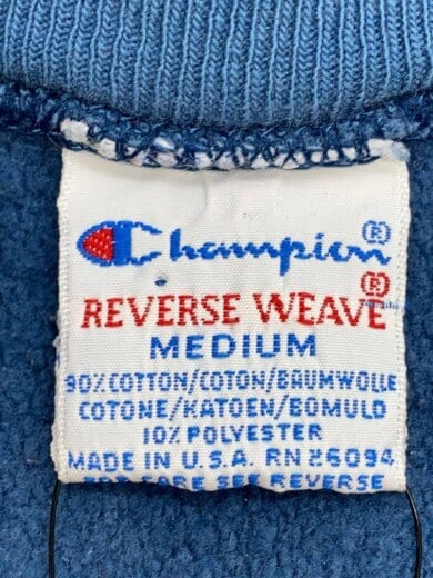 商品画像：90s/USA製/REVERSE WEAVE/スウェット/M/コットン/BLU// 3