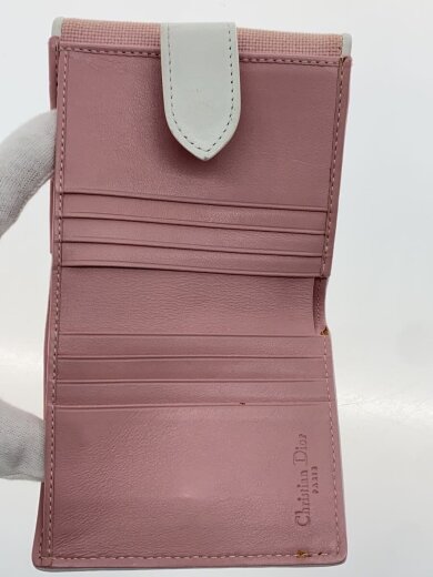 商品画像：2つ折り財布/キャンバス/PNK/無地/レディース 4