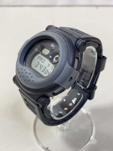 商品画像：クォーツ腕時計/アナログ/レザー/BLK/BLK/SS/G-001ST 2