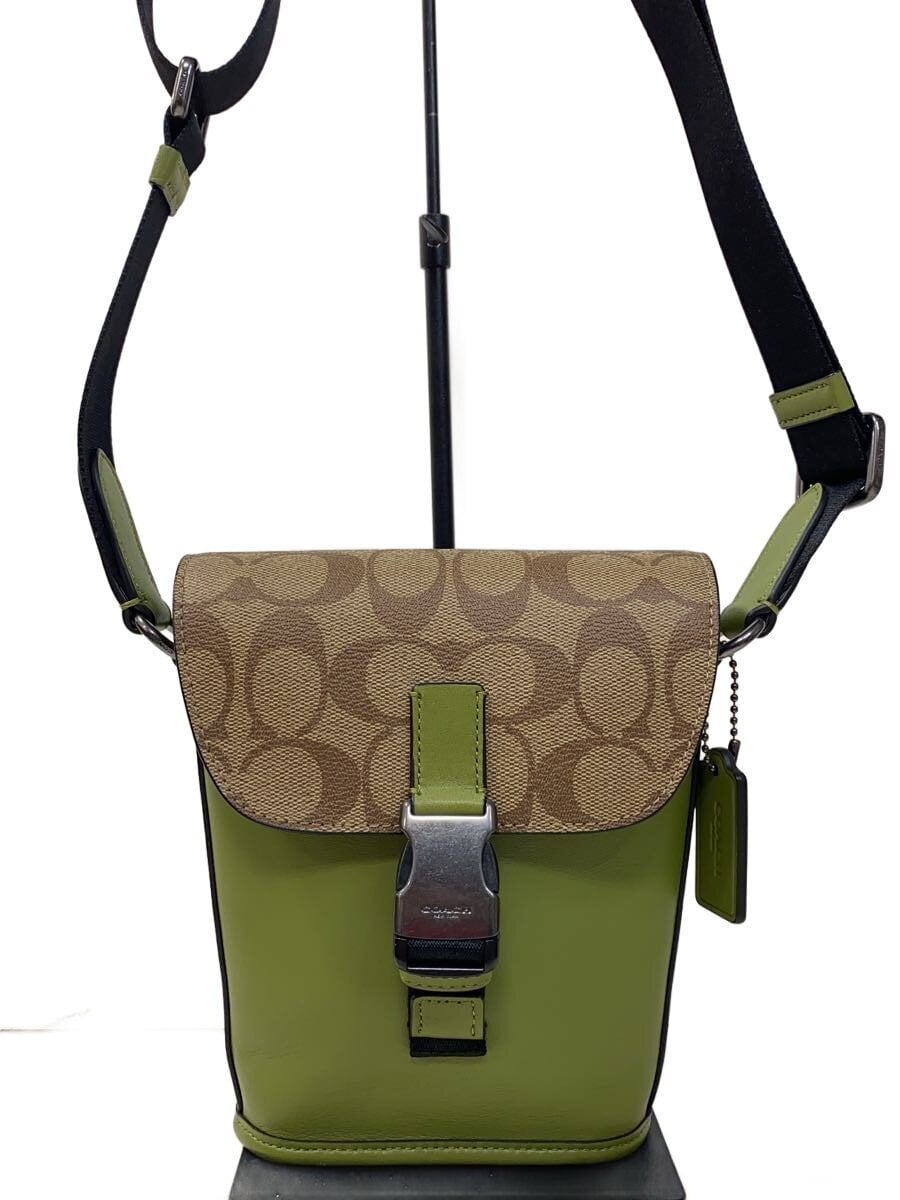 COACH / ショルダーバッグ/レザー/GRN/CC027