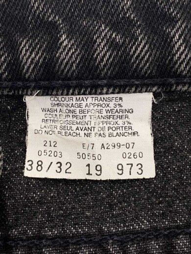 商品画像：ストレートパンツ/36/デニム/BLK 5