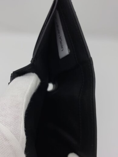 商品画像：3つ折り財布/レザー/BLK/無地/メンズ 6