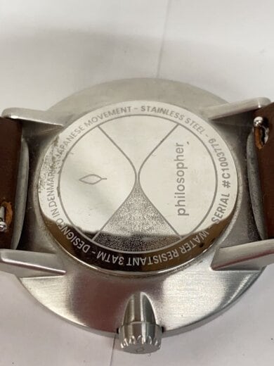 商品画像：腕時計/アナログ/レザー/WHT/BRW 3