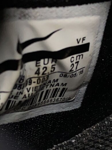 商品画像：ハイカットスニーカー/27cm/BLK/805899-003 5