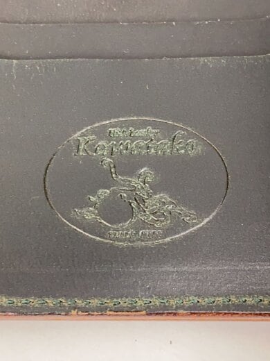 商品画像：2つ折り財布/レザー/GRN/無地/メンズ 3