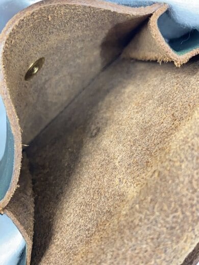 商品画像：2つ折り財布/レザー/GRN/無地/メンズ 5