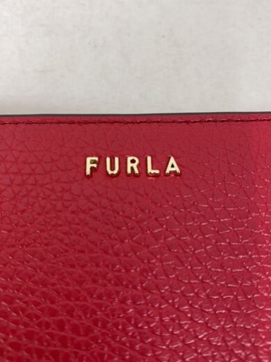 商品画像：2つ折り財布/レザー/RED/無地/レディース 3