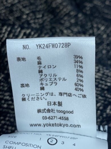 商品画像：ボトム/2/ウール/BLK/YK24FW0728P 5