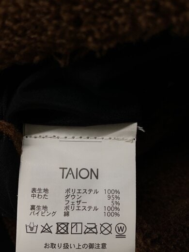 商品画像：キルティングジャケット/XS/ポリエステル/BLK/無地/TAION-R102BML-1// 5