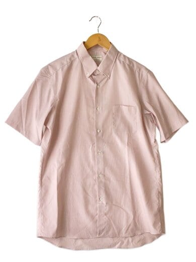 商品画像：半袖シャツ/XL/コットン/BEG/ストライプ/1116-199-1142// 1