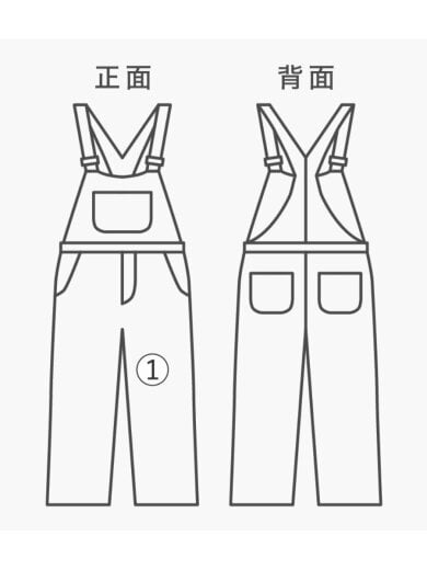 商品画像：オーバーオール/L/コットン/BRW 8