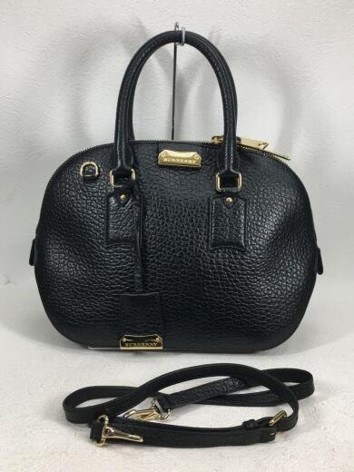 画像：BURBERRY LONDONバッグ/レザー/ブラック/無地/エレガンス/デザイナーズ/袋有/2WAY/1