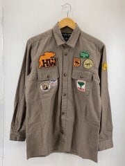 イタリア製/長袖シャツ/48/コットン/BRW