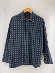 オンブレチェック/長袖シャツ/1/--/GRY/チェック