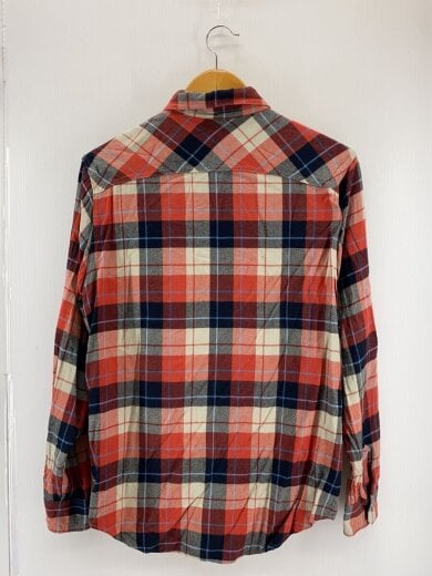 商品画像：長袖シャツ/L/レーヨン/RED/チェック/02213ah01 2