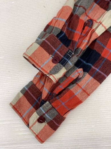 商品画像：長袖シャツ/L/レーヨン/RED/チェック/02213ah01 5