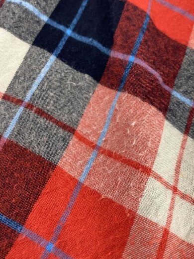 商品画像：長袖シャツ/L/レーヨン/RED/チェック/02213ah01 7