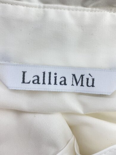 商品画像：長袖シャツ/38/コットン/WHT/無地/プリーツ/バックリボン/袖リブ 3