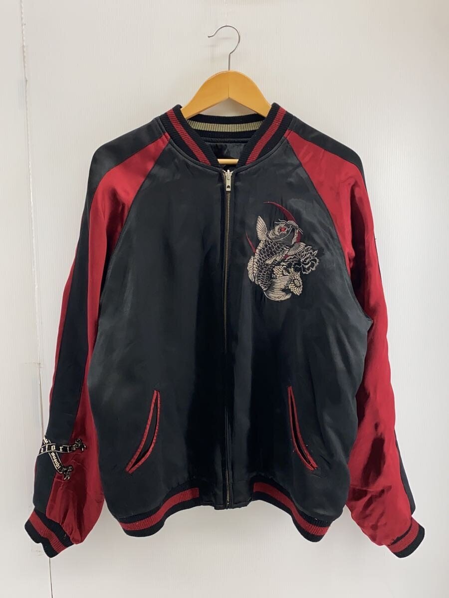 SATORI / リバーシブルスカジャン/L/レーヨン/RED/総柄//