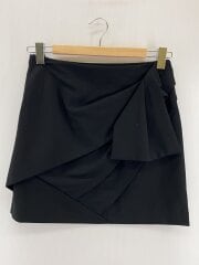 リボンミニスカート/38/ポリエステル/BLK/184406050