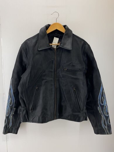 商品画像：レザージャケット・ブルゾン/L/レザー/BLK 1