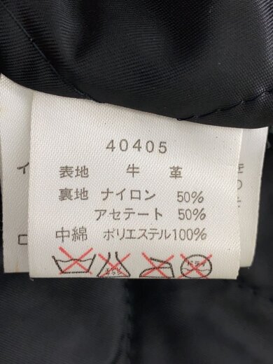 商品画像：レザージャケット・ブルゾン/L/レザー/BLK 4