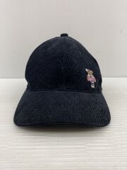 24AW/TEDDY刺繍キャップ/FREE/コーデュロイ/BLK/メンズ/02243qh05