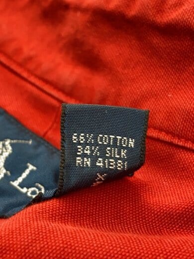 商品画像：シルク混/CLASSIC FIT/長袖シャツ/XL/コットン/REDシルク34パーセント使用 4