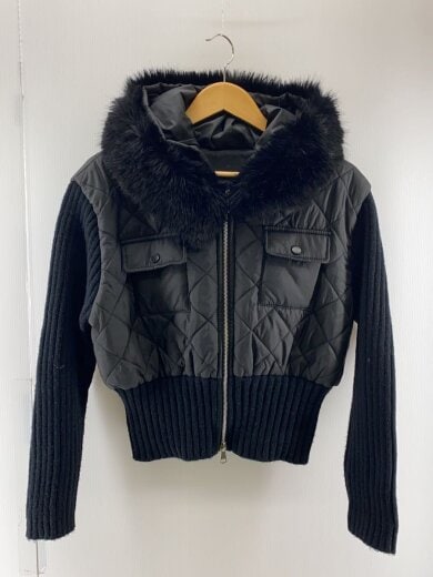 商品画像：qung/ジャケット/--/ポリエステル/BLK 1