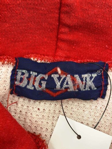 商品画像：70S/片爪/サーマル/ジップパーカー/XL/コットン/RED/無地 3