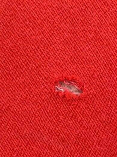 商品画像：70S/片爪/サーマル/ジップパーカー/XL/コットン/RED/無地 6