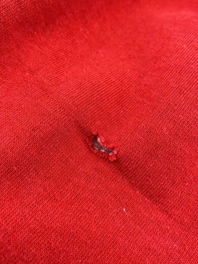 商品画像：70S/片爪/サーマル/ジップパーカー/XL/コットン/RED/無地 8