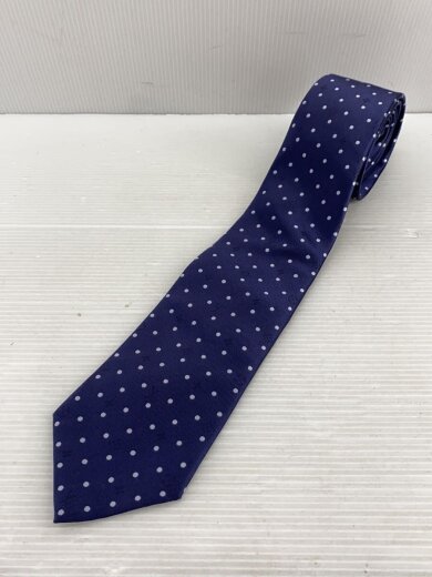 商品画像：ネクタイ/シルク/NVY/ドット/メンズ 1