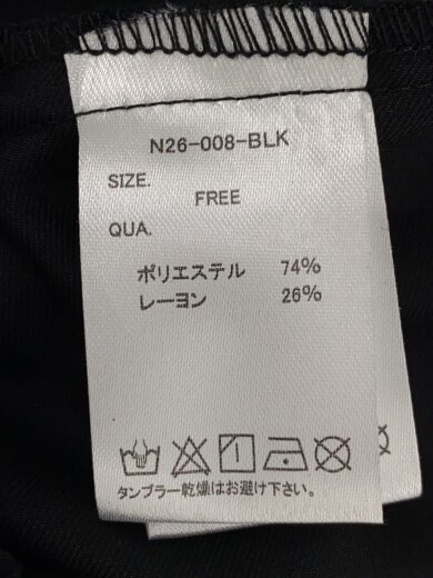 商品画像：26SS/ロングスカート/ボトム/FREE/ポリエステル/BLK/n26-008-blk 5