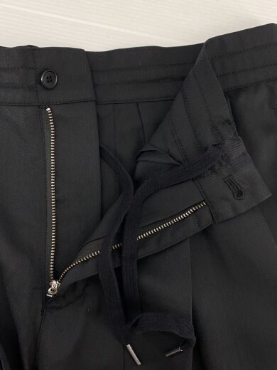 商品画像：26SS/tuck pleats hakama pants/ボトム/2/ポリエステル/BLK/ 3
