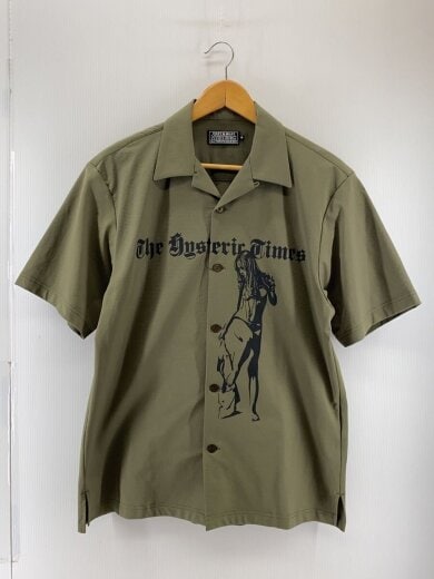 商品画像：25SS HYSTERIC TIMES/半袖シャツ/M/ポリエステル/KHK/02251CH04 1
