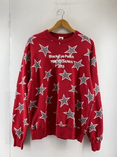 商品画像：スウェット/M/コットン/RED/総柄 1
