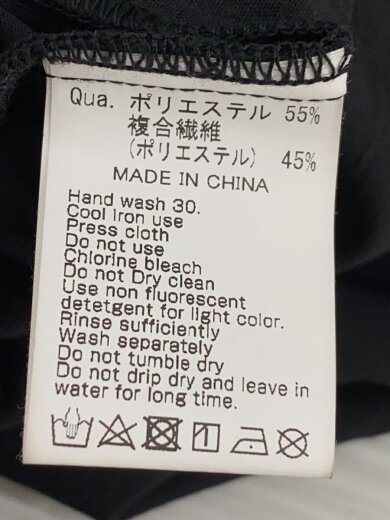 商品画像：ベスト/L/ポリエステル/BLK/無地 4