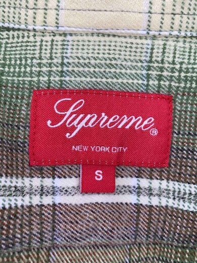 商品画像：23SS/SHADOW PLAID FLANNEL SHIRT/長袖シャツ/S/コットン/GRN/チェック// 3