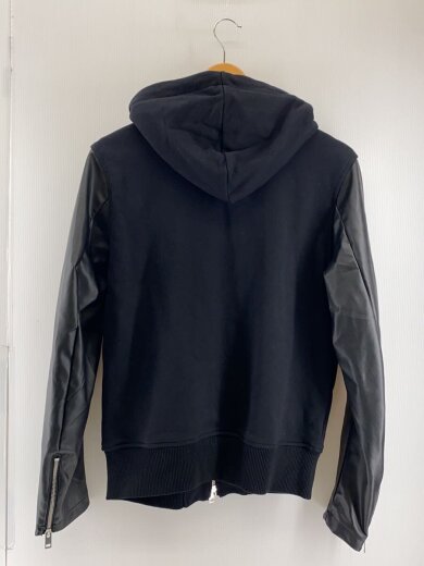 商品画像：ジップパーカー/S/コットン/BLK/A13041// 2
