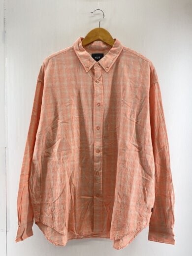 商品画像：MEGABLAST PLAID SHIRT/リネン混/長袖シャツ/XL/コットン/PNK/チェック 1