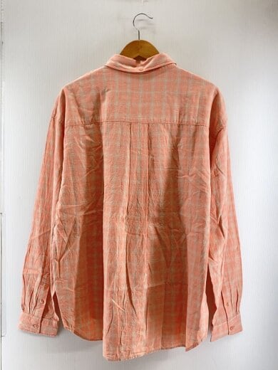 商品画像：MEGABLAST PLAID SHIRT/リネン混/長袖シャツ/XL/コットン/PNK/チェック 2
