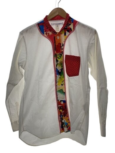 商品画像：長袖シャツ/XS/コットン/WHT/総柄/S21027 1