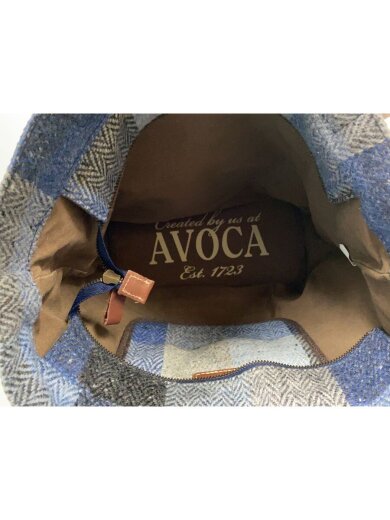 商品画像：トートバッグ/ウール/BLU/チェック 6