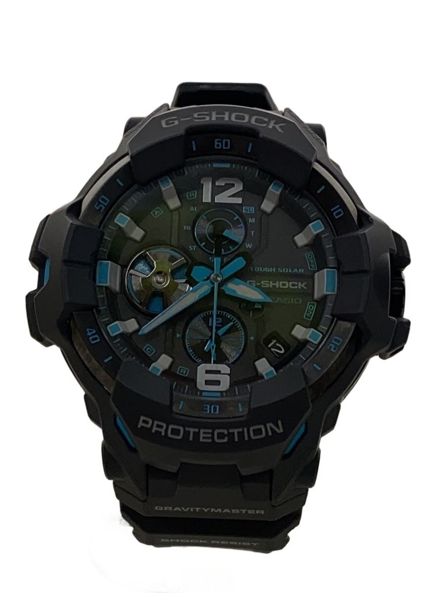 CASIO / ソーラー腕時計_G-SHOCK/アナログ/ラバー/GRY/GRY/SS