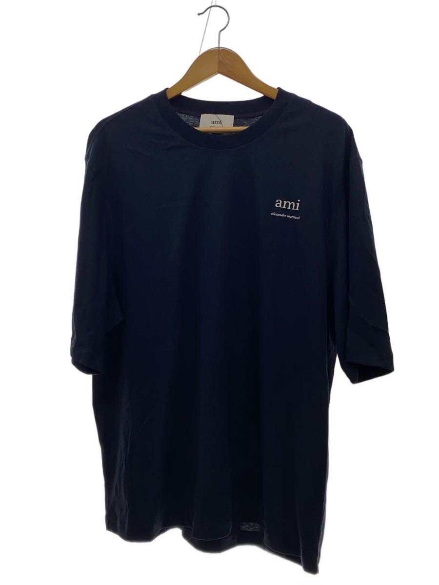 AMI PARIS / Tシャツ/L/コットン/NVY/HTS048 JE0119