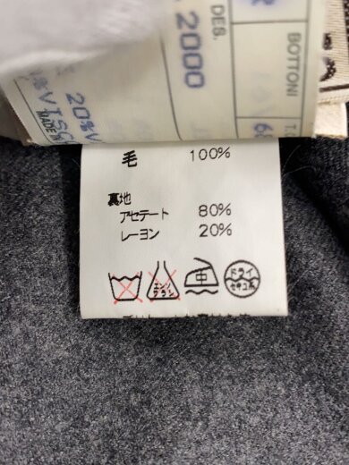 商品画像：タックパンツ/トラウザー/48/ウール/GRY// 5