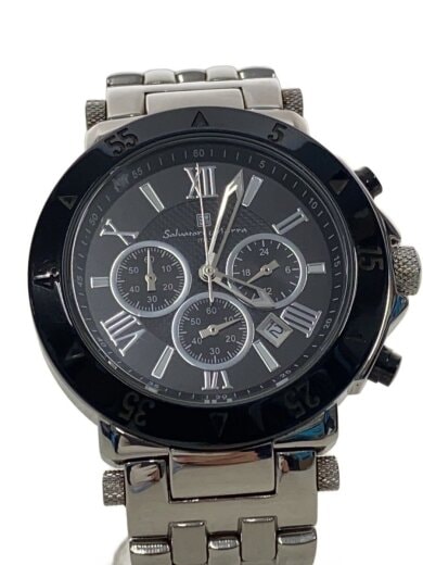 商品画像：クォーツ腕時計/アナログ/ステンレス/BLK/SLV/SM-7019SS 1